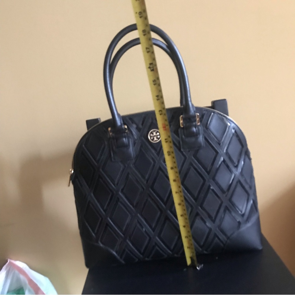 tory burch robinson patchwork dome satchel - Picture 8 of 11